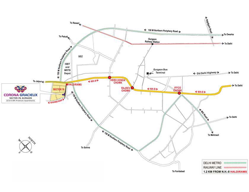 Corona Gracieux Location Map Image