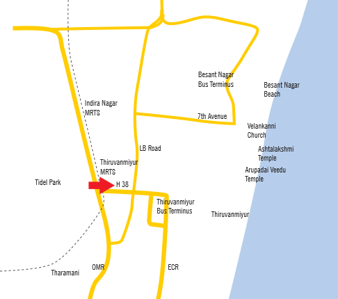  Thiruvanmyur Location Map Image