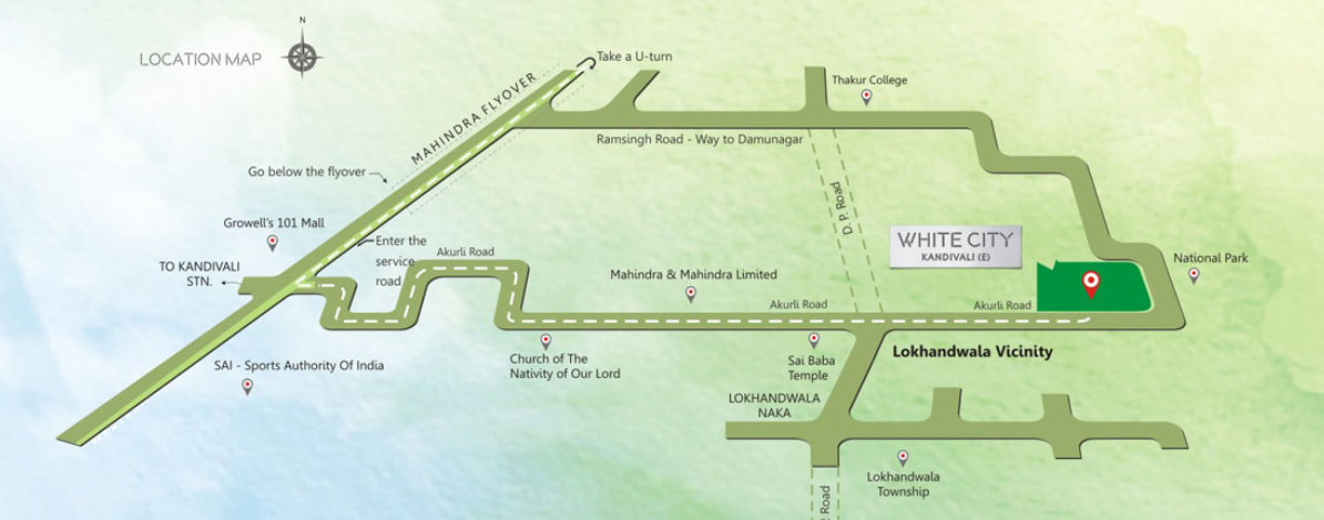 Rajesh White City Location Map Image