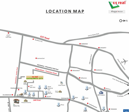 Xs Real Catalunya City Location Map Image