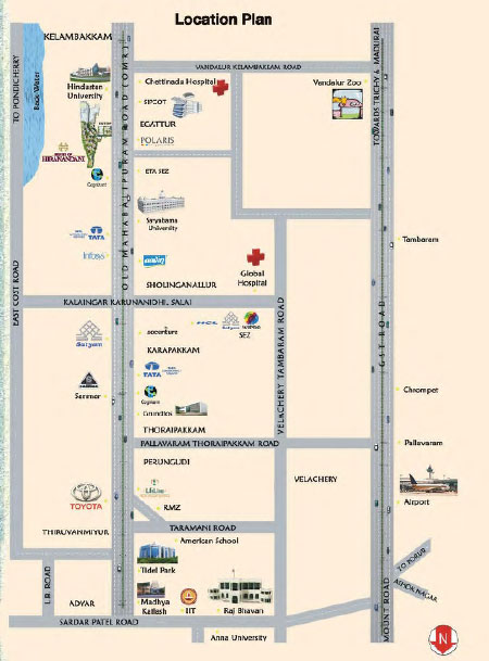 House Of Hiranandani Edina Location Map Image