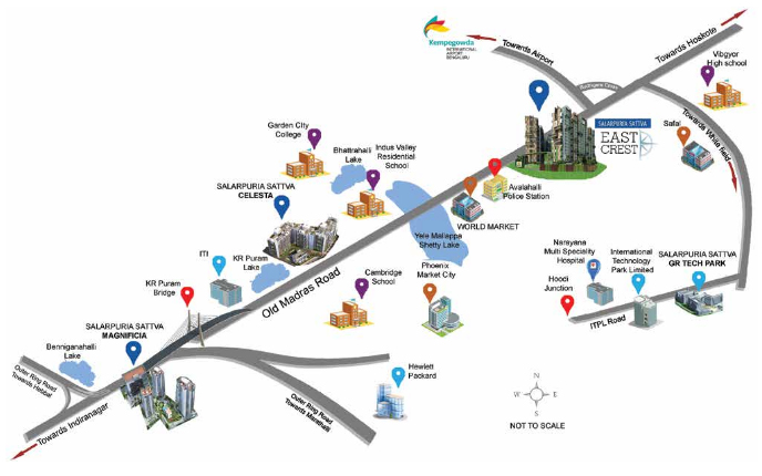Salarpuria East Crest Location Map Image