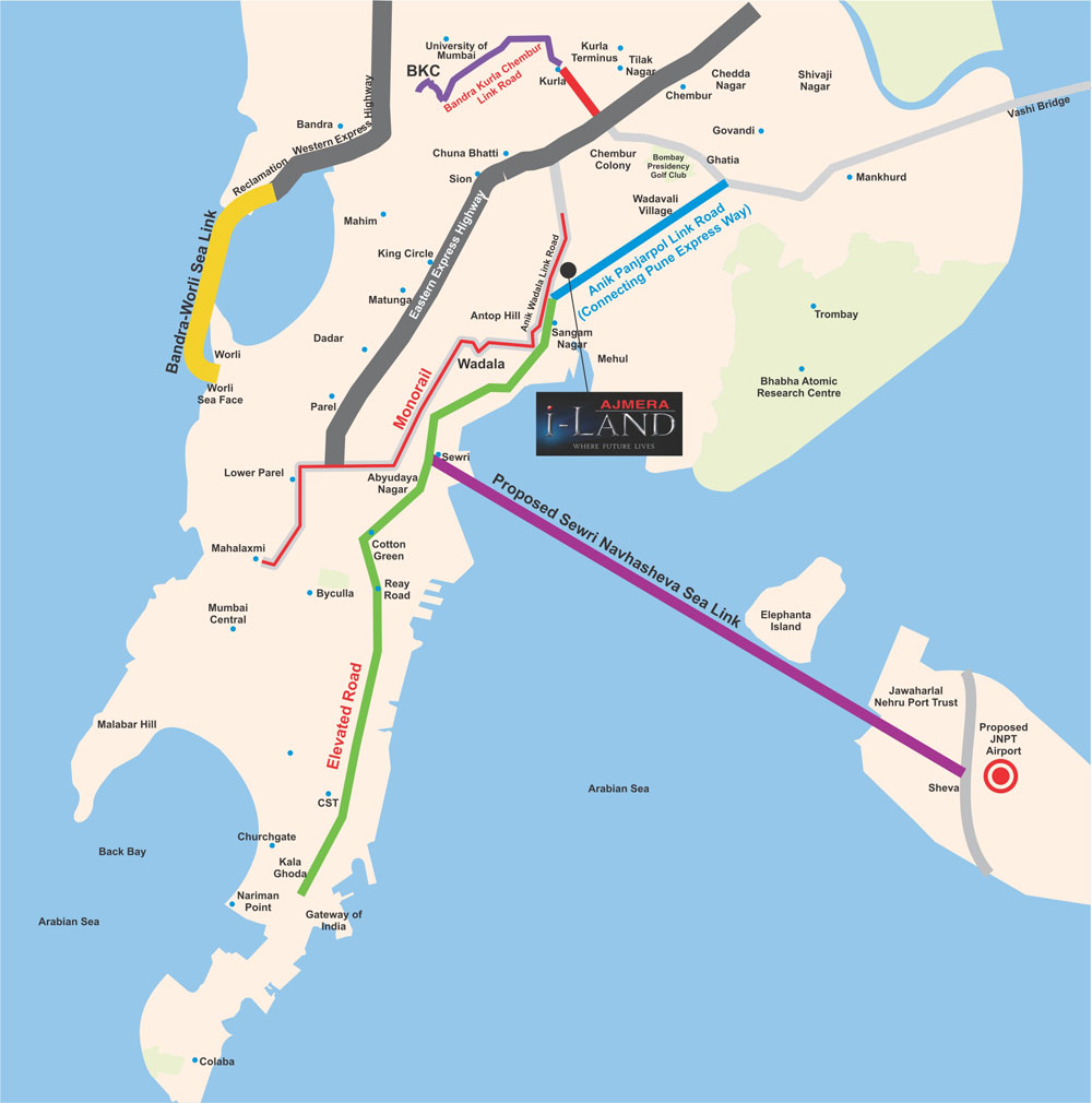 Ajmera I Land Location Map Image