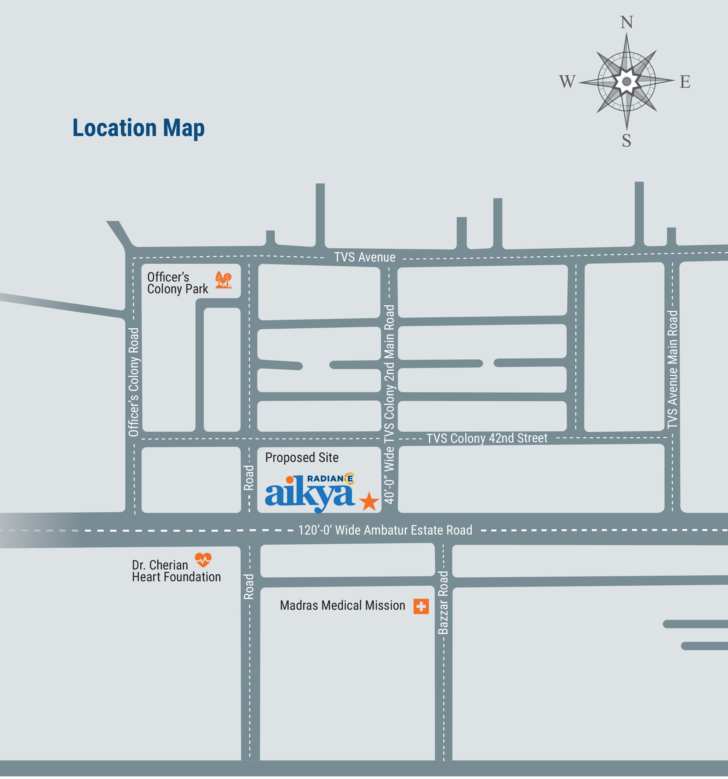 Radiance Aikya Location Map Image