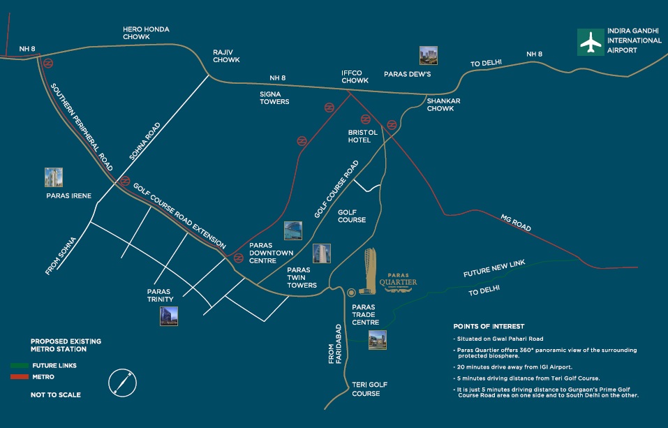 Paras India Paras Quartier Location Map Image