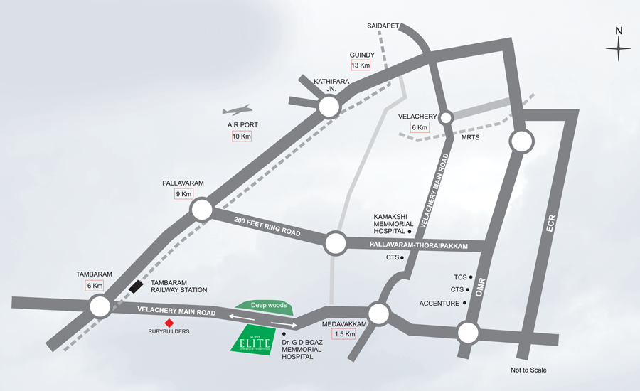 Ruby Elite Location Map Image