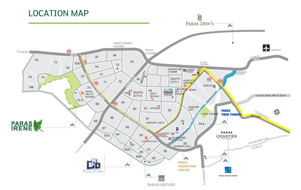 Paras Irene Location Map Image