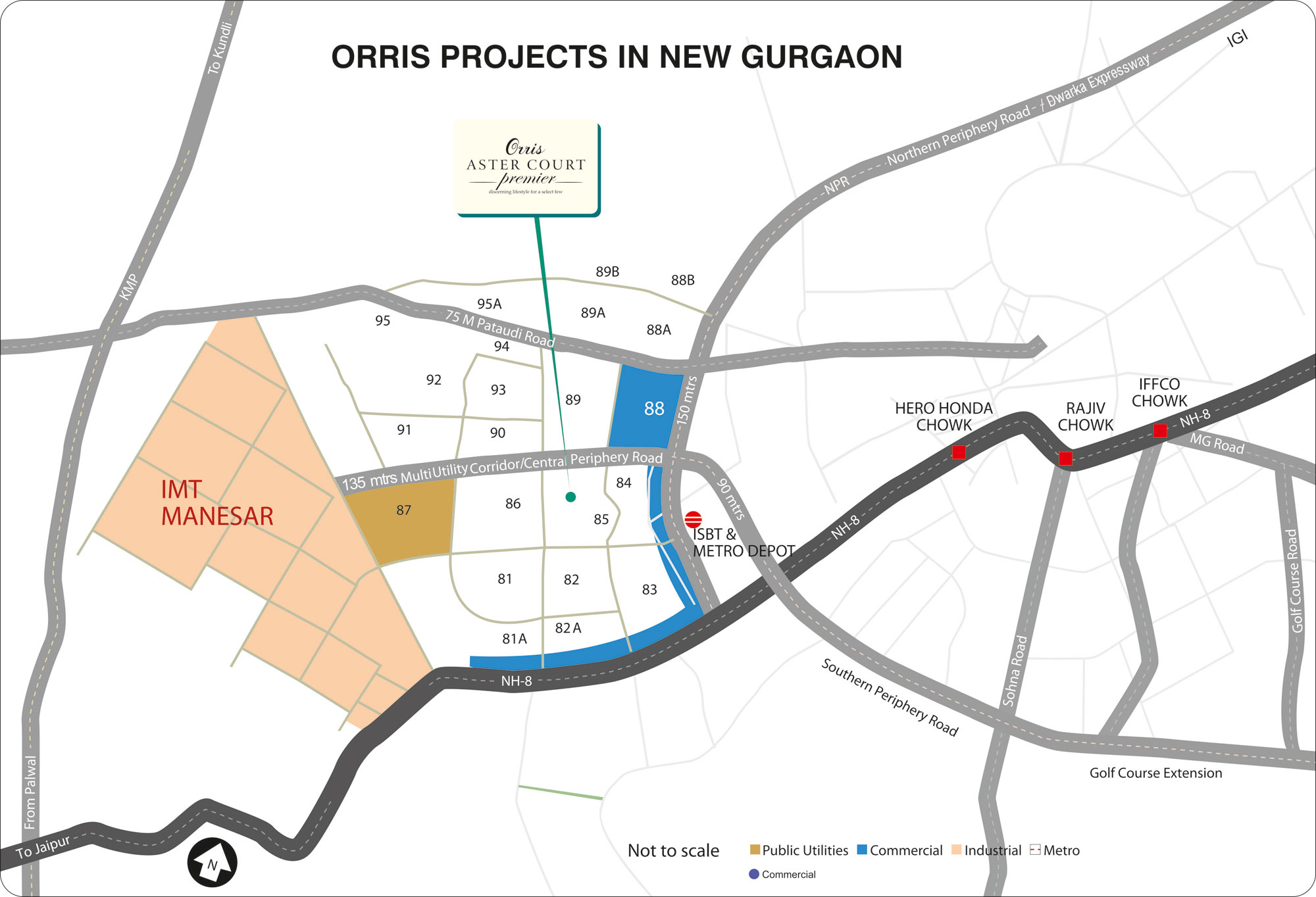 Aster Court Premier Location Map Image