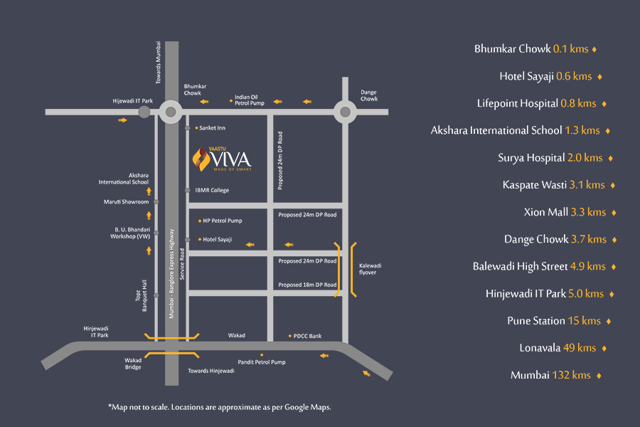 Vaastu Viva Location Map Image