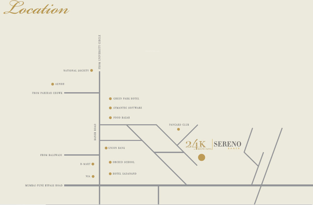 Kolte Patil 24k Sereno Location Map Image