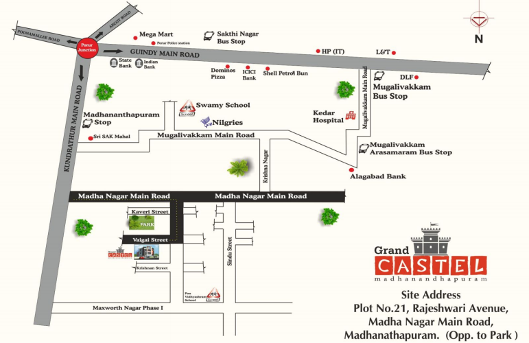 Jkb Grand Castle Location Map Image
