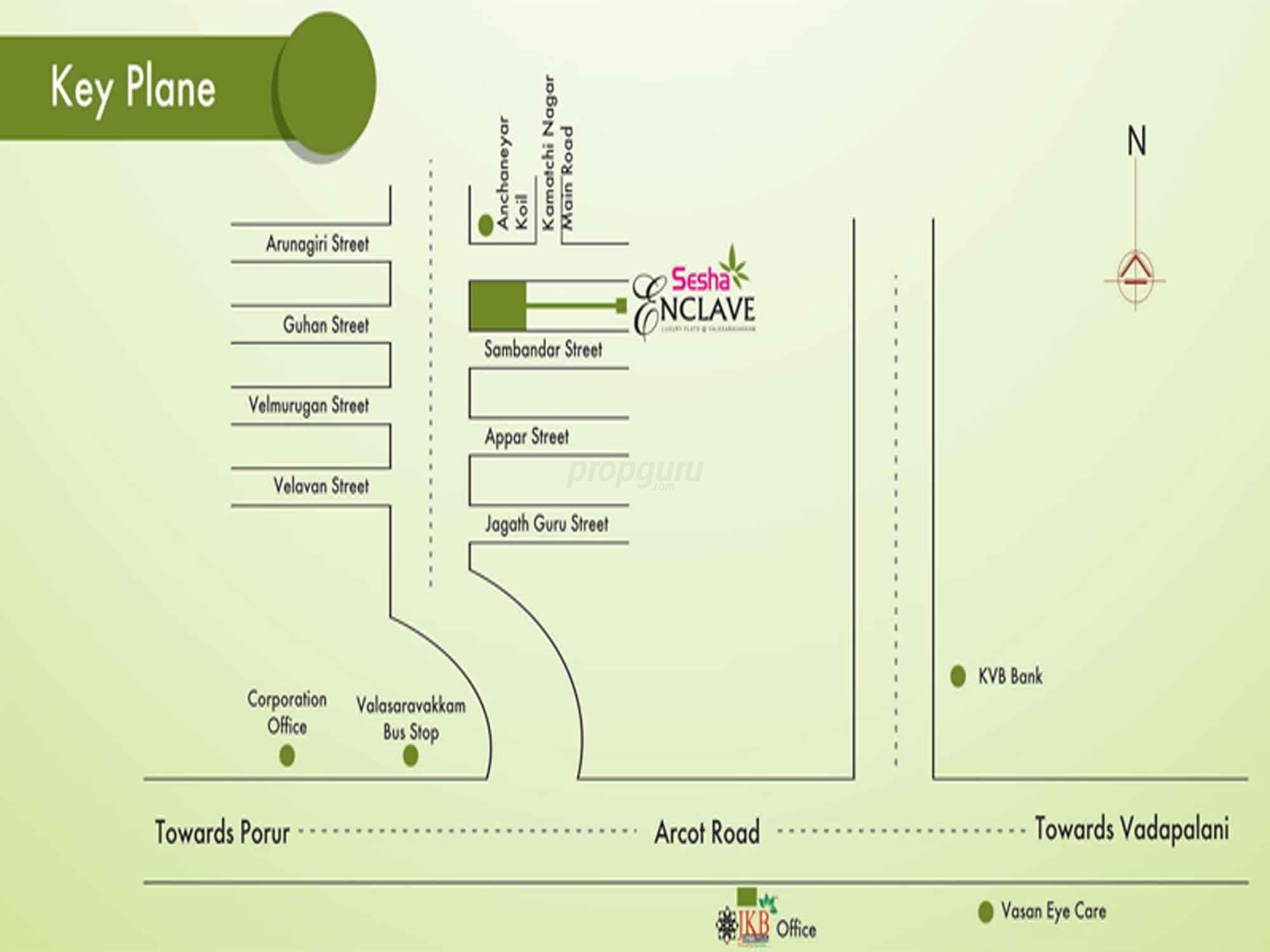 Jkb Sesha Enclave Location Map Image