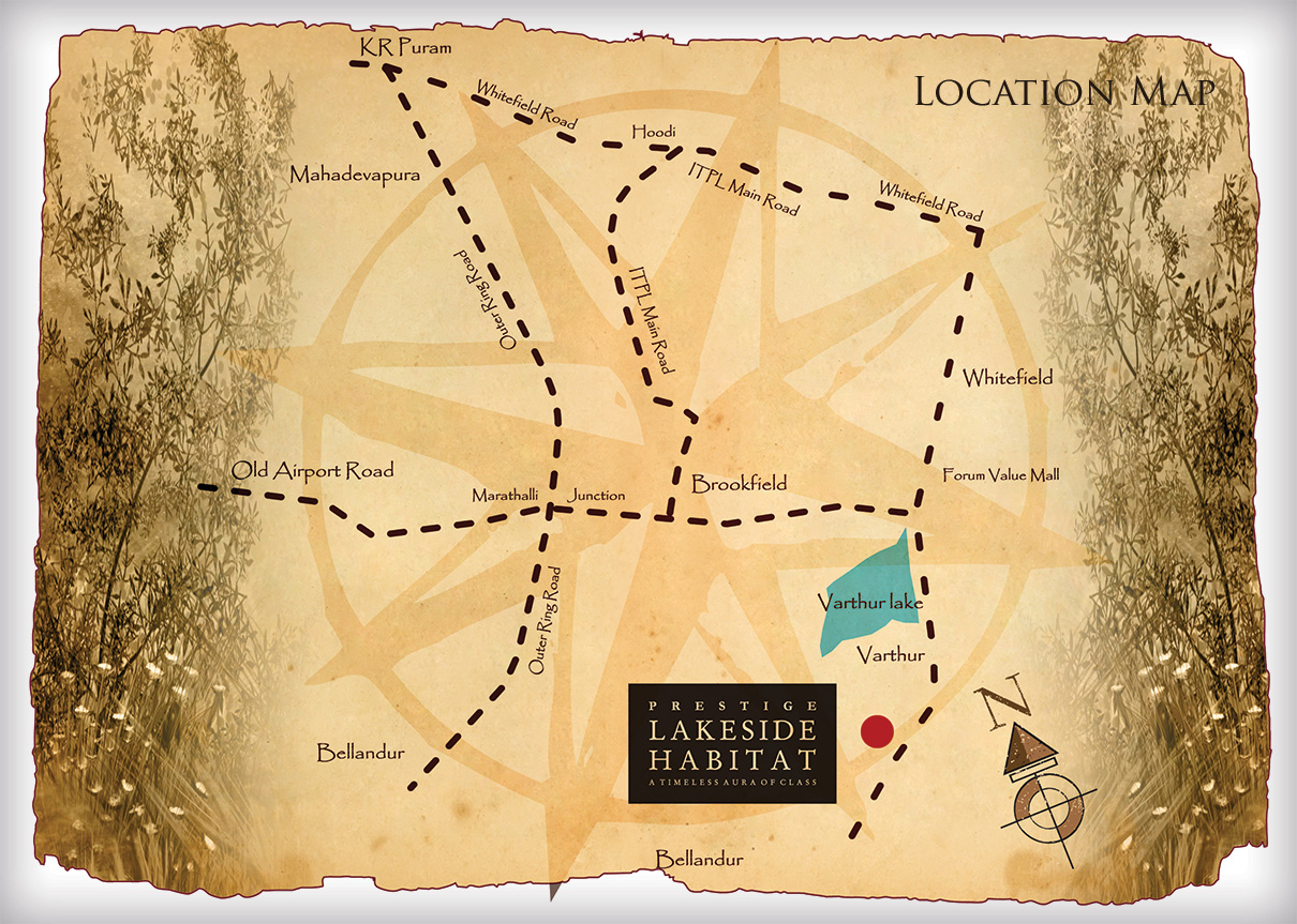 Prestige Lakeside Habitat Location Map Image