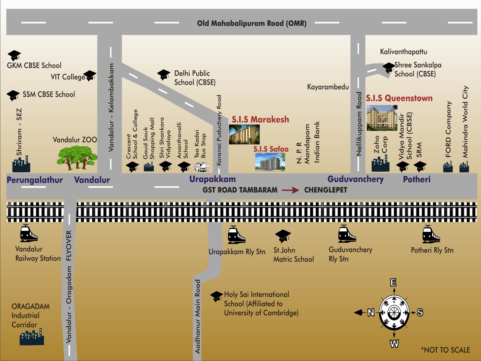 SIS Queenstown Location Map Image