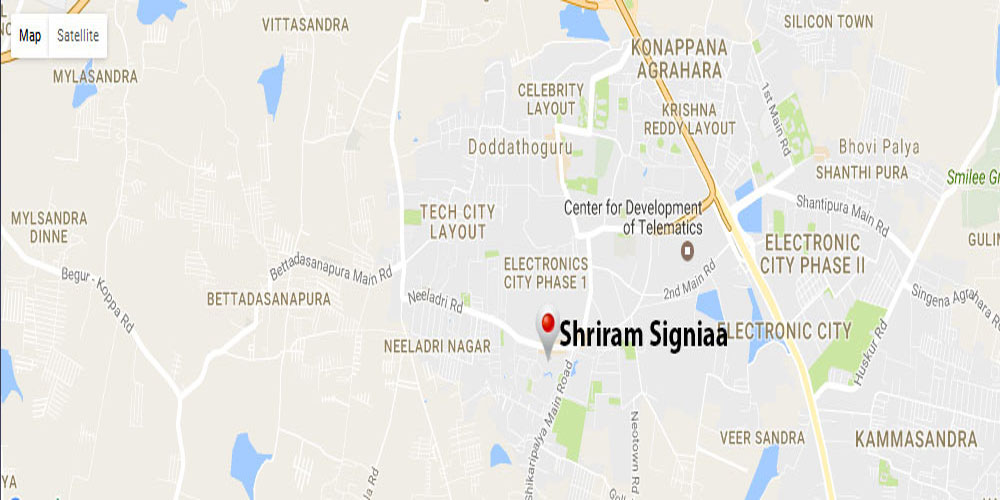 Shriram Signiaa Location Map Image