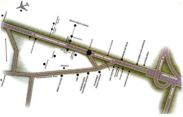 Shriram Suhaana Location Map Image
