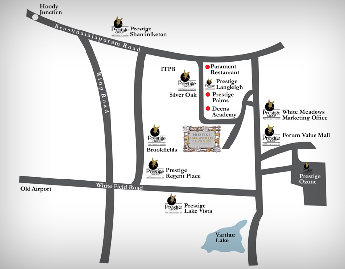 Prestige Bougainvillea Location Map Image