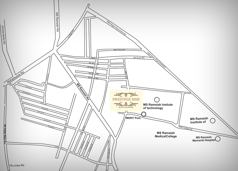 Prestige Msr Location Map Image