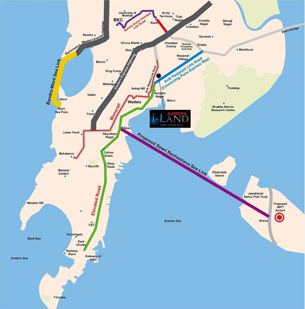 Ajmera Aeon Location Map Image