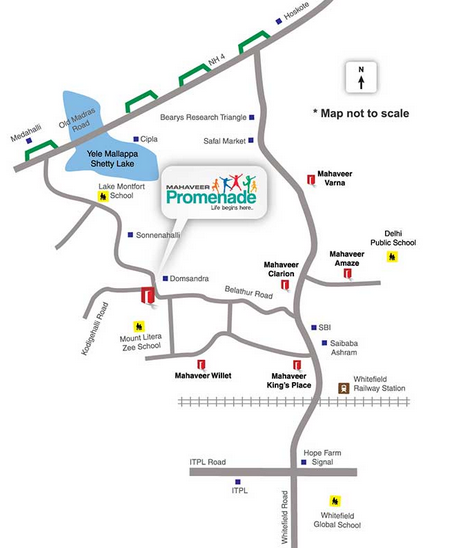 Mahaveer Promenade Location Map Image