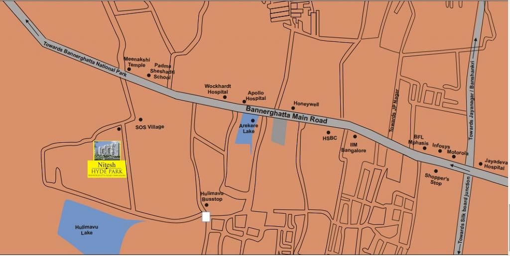 Nitesh Estate Nitesh Hyde Park Location Map Image