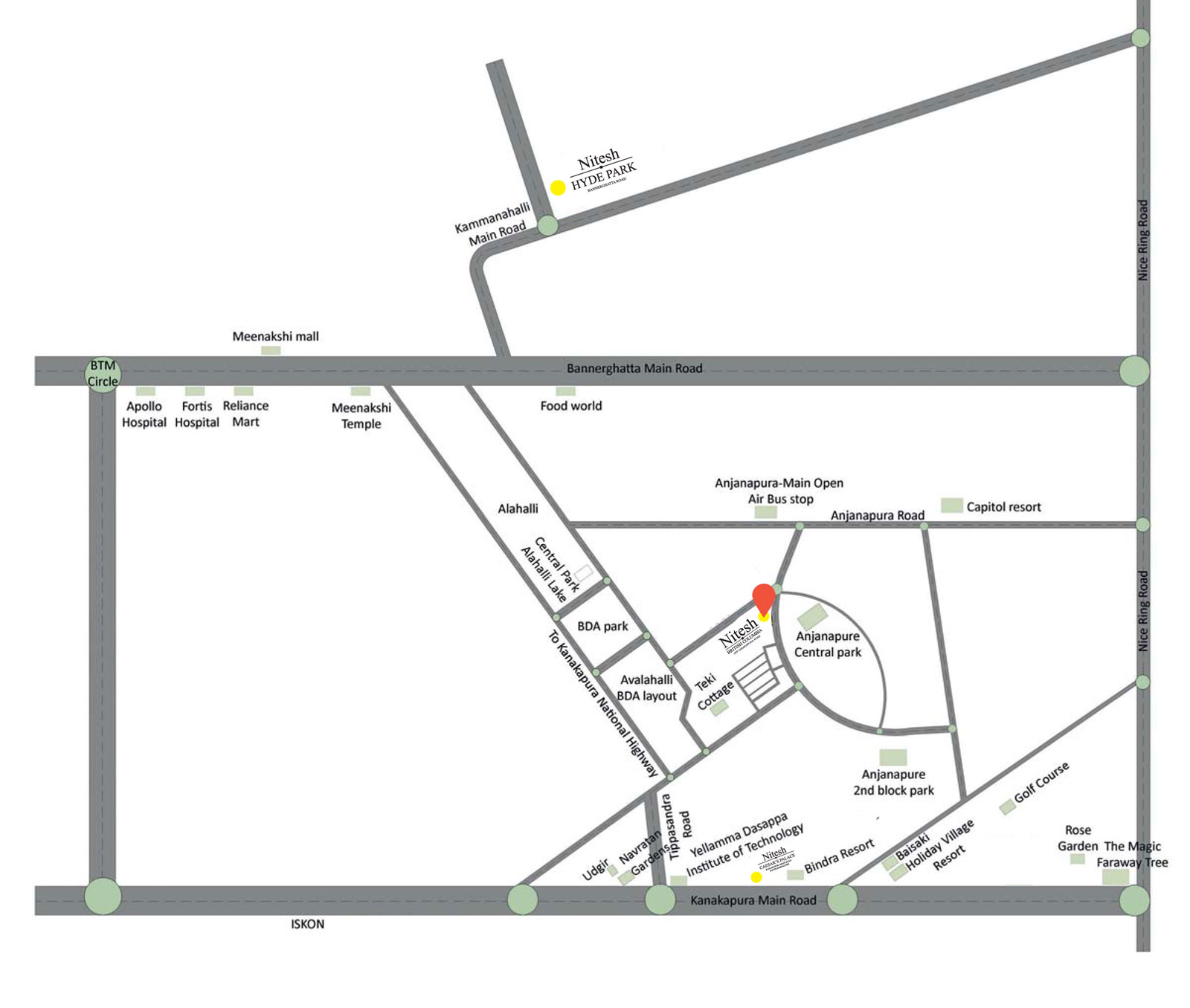 Nitesh Estate British Columbia Location Map Image