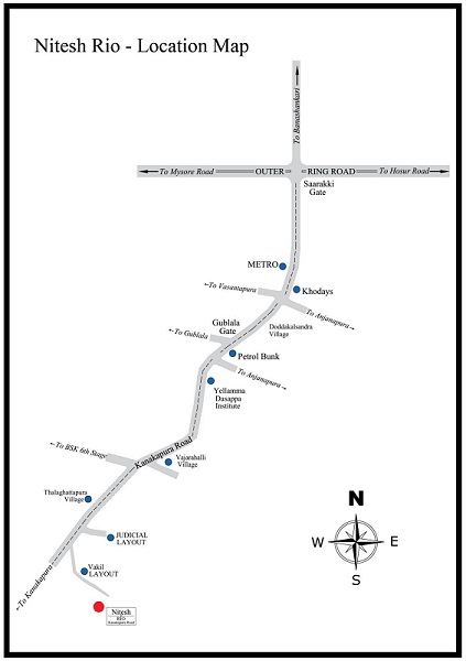 Nitesh Rio Location Map Image