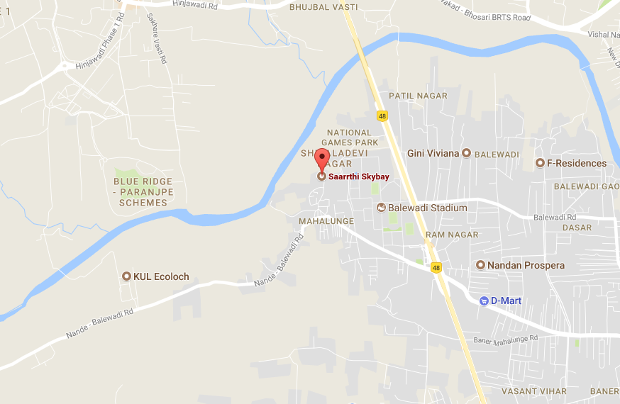Saarrthi Skybay Location Map Image