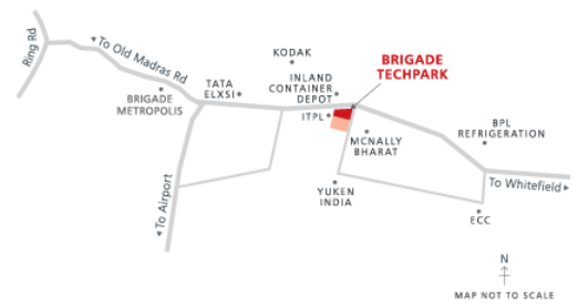 Brigade Tech Park Location Map Image