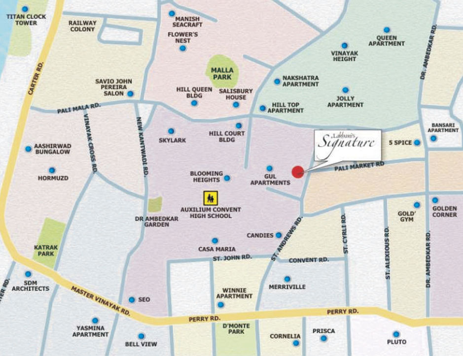 Lakhani Signature Location Map Image