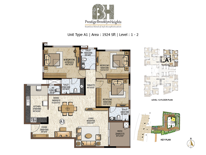 Prestige Brooklyn Heights in Banashankari Bangalore Price, Floor Plan, Brochure & Reviews.