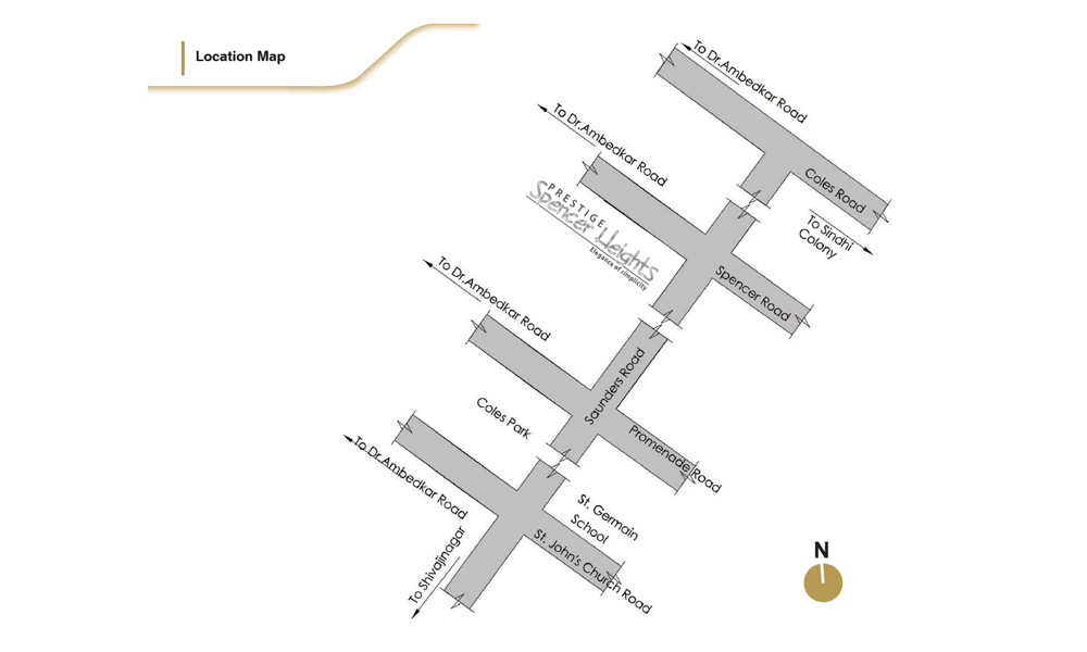 Prestige Spencer Heights Location Map Image