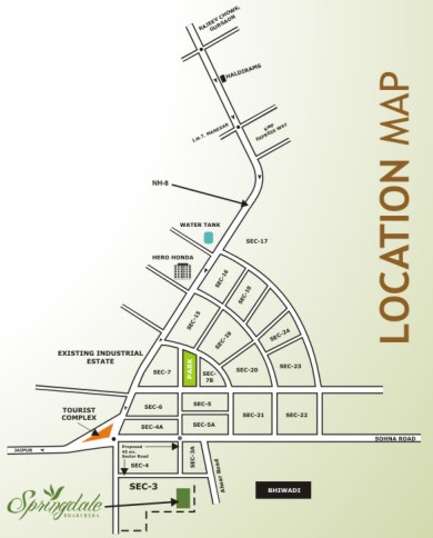 Vsquare Springdale Location Map Image