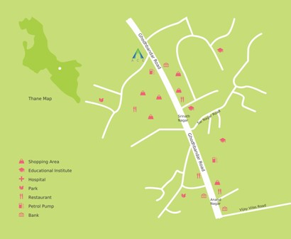 Ace Aviana Location Map Image