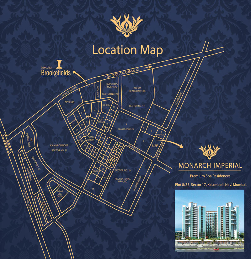 Monarch Imperial Location Map Image