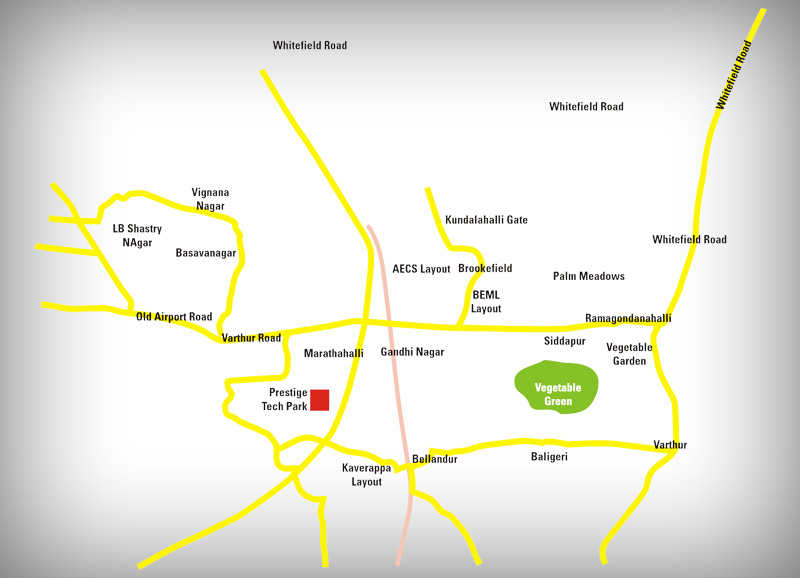 Prestige Tech Park 3 Location Map Image