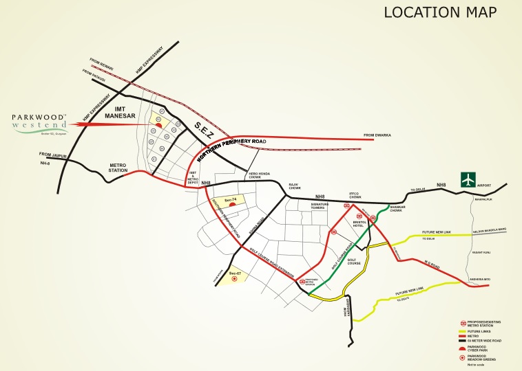 Parkwood Westend Location Map Image