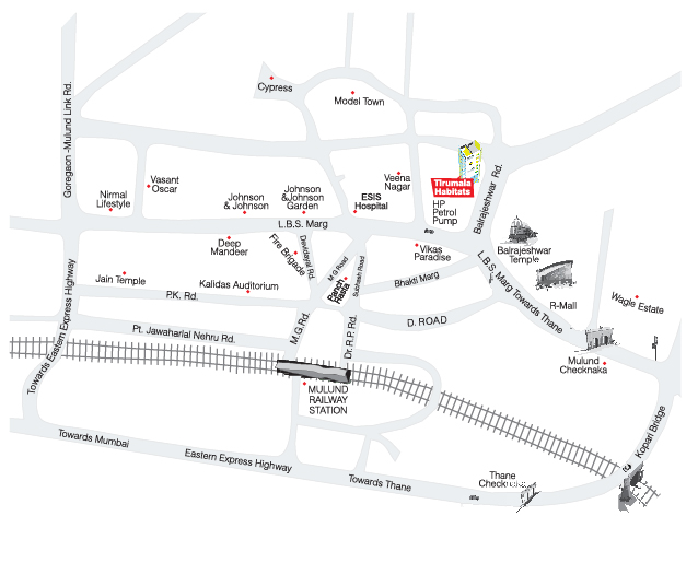 Transcon Tirumala Habitats Location Map Image