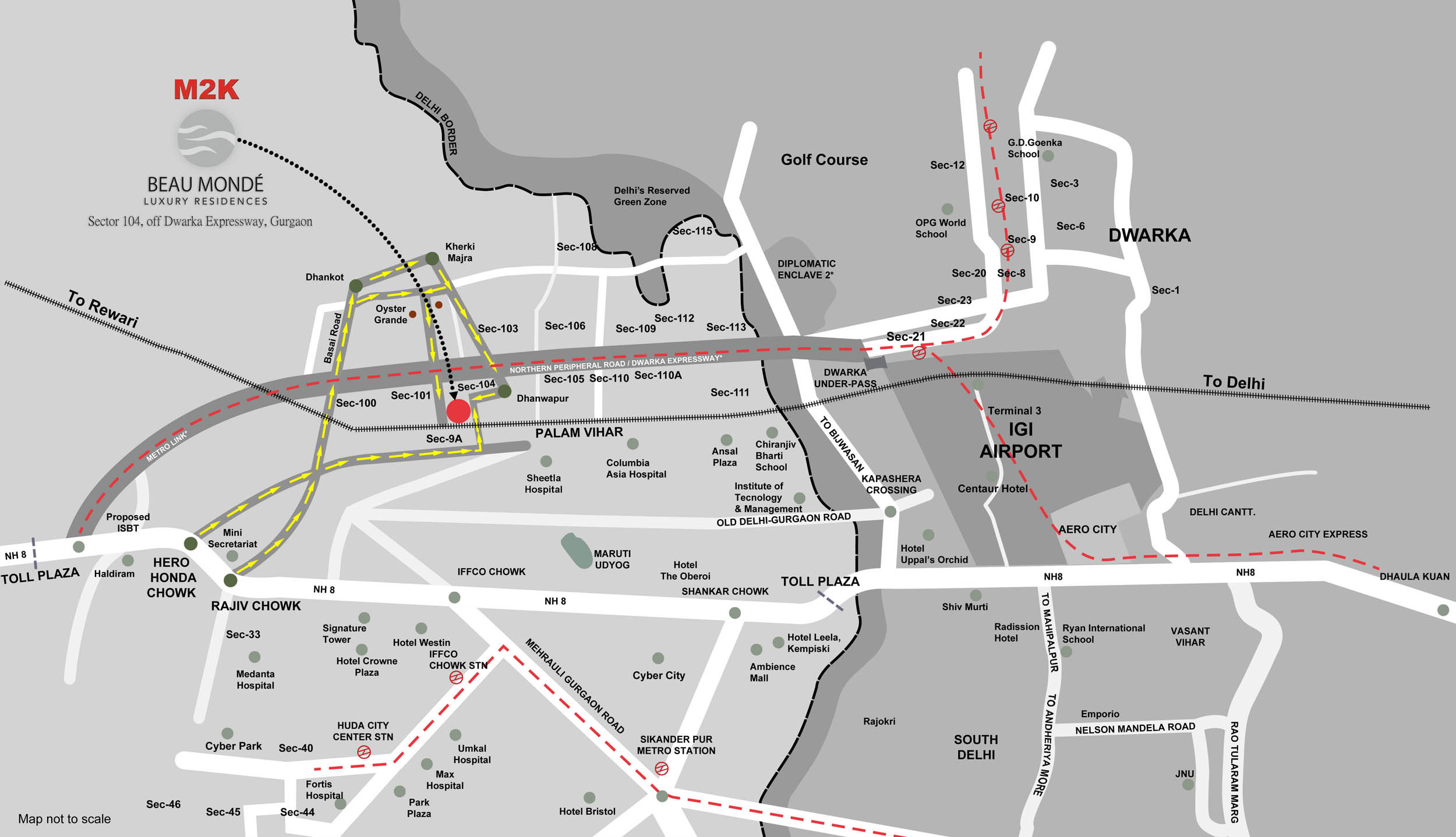 M2K Beaumonde Location Map Image