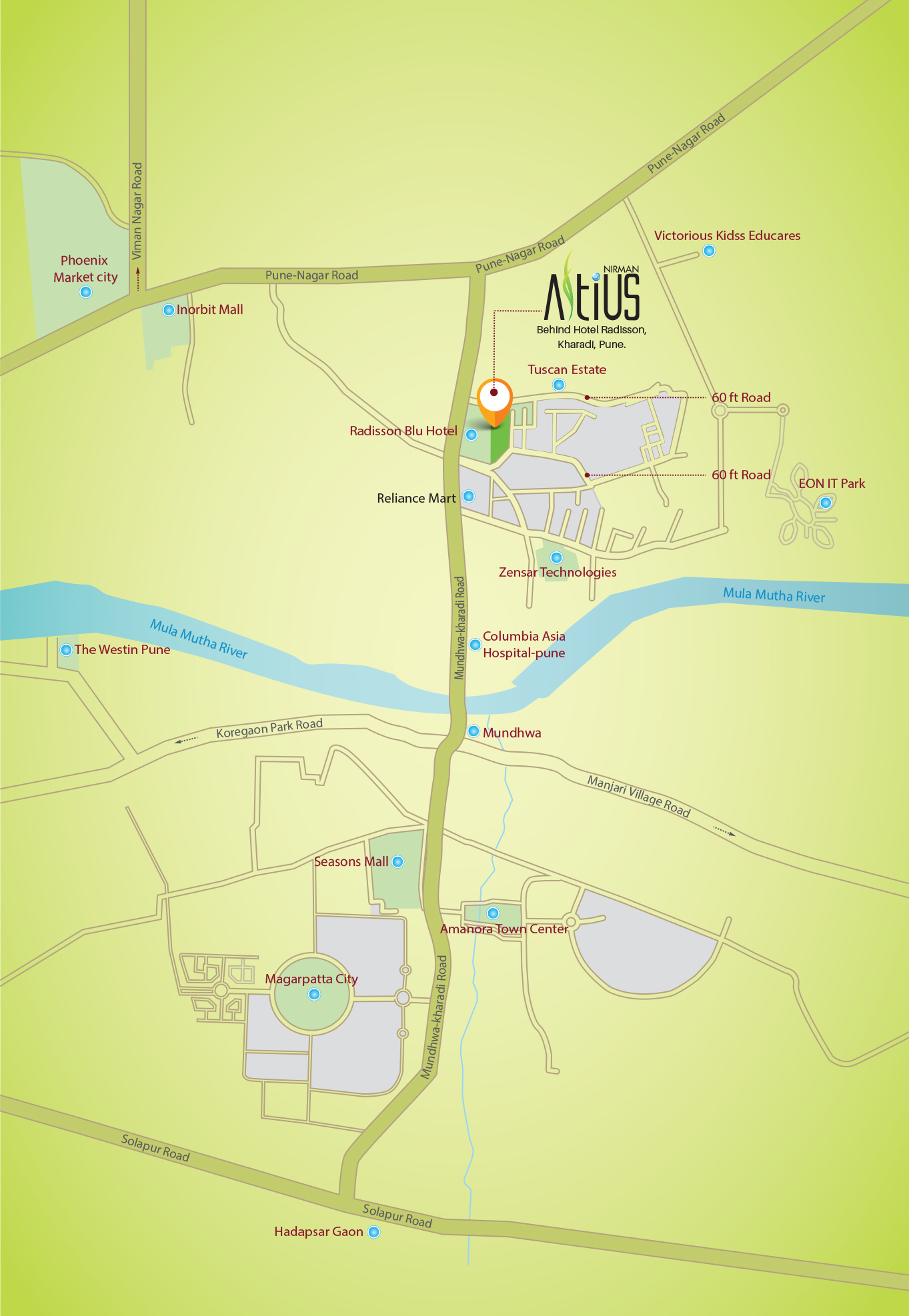 Nirman Altius Location Map Image