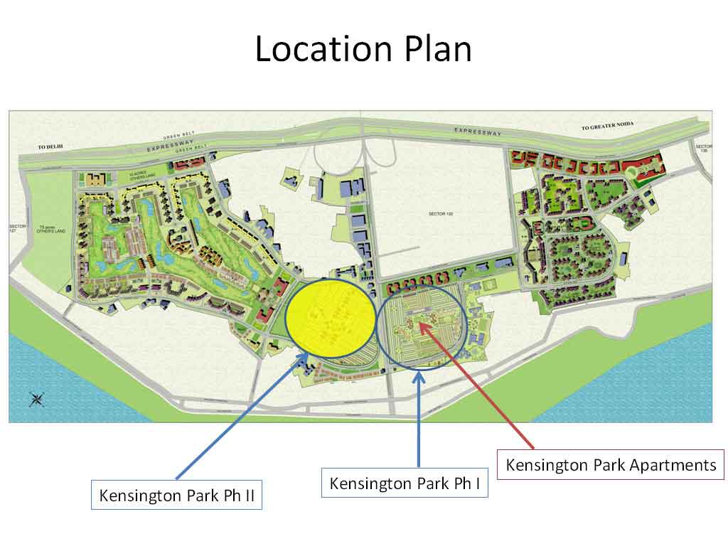 Jaypee Kensington Park Apartments Location Map Image