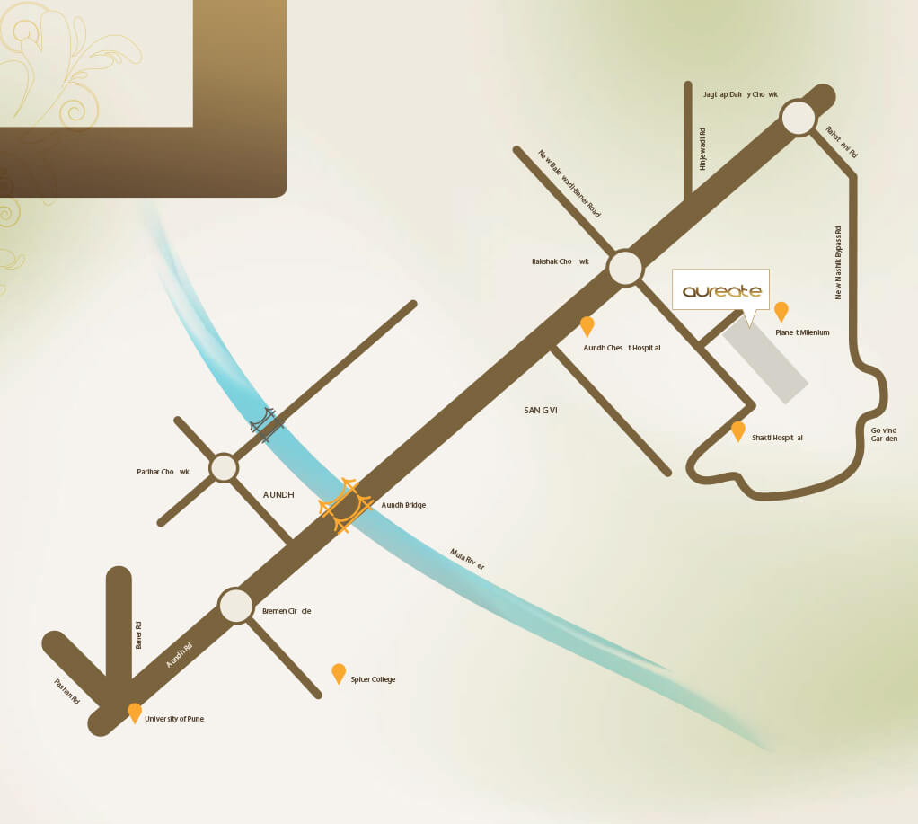  Aureate Location Map Image
