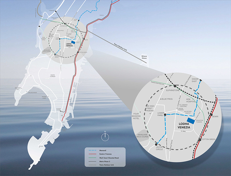 Lodha Venezia Location Map Image