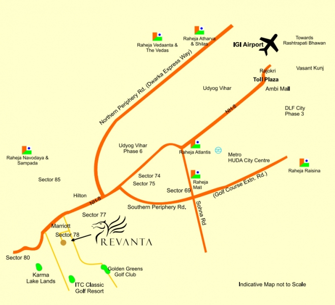 Raheja Revanta Royalty Location Map Image