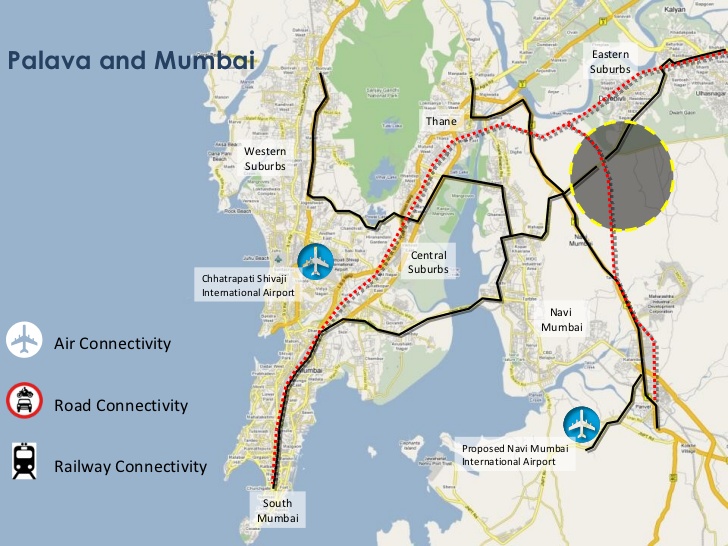 Lodha Palava City Location Map Image
