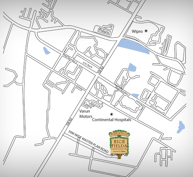 Prestige High Fields Location Map Image
