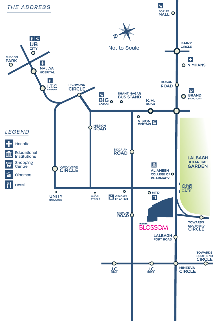 Mantri Blossom Location Map Image