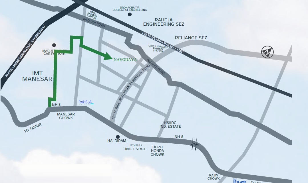 Raheja Navodaya Location Map Image