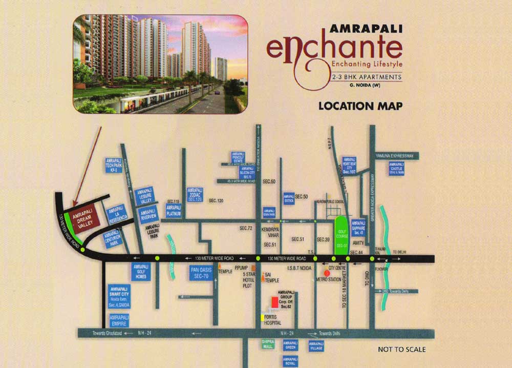 Amrapali Enchante Location Map Image