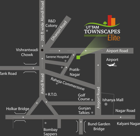 The Scapers Uttam Townscapes Location Map Image